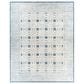 Surya Louvre Dark Blue, Cream and Pale Blue 9" x 12" Area Rug, , large