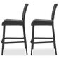 Hearth and Haven Outdoor Rattan Armless Barstool in Dark Brown (Set of 2), , large