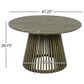 Hearth and Haven Outdoor Round Dining Table in Grey - Table Only, , large