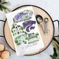 Valiant Gifts Kansas State Tea Towel in Purple, , large