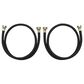 Whirlpool 2-Pack 4" Residential Washer Hoses in Black, , large