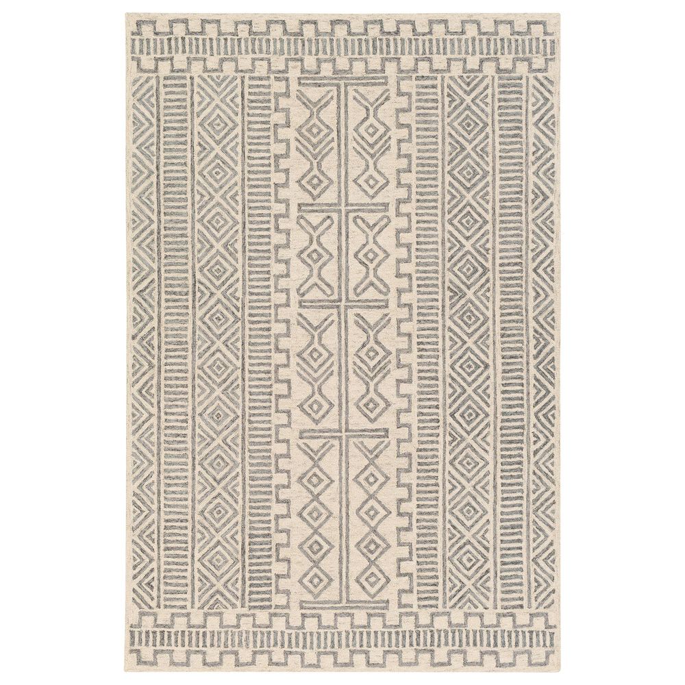 Surya Granada GND-2325 5' x 7'6" Medium Gray, Beige and Charcoal Area Rug, , large