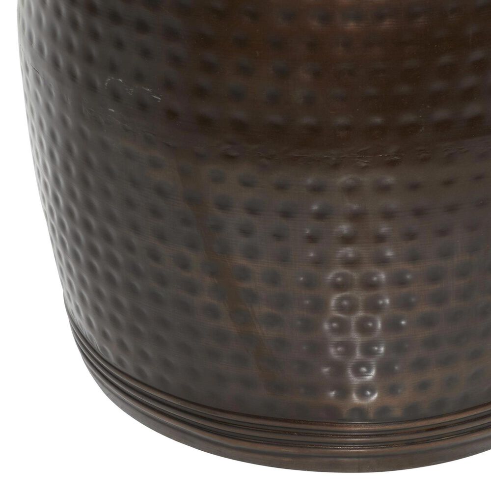 Uma Enterprises 19&quot; Industrial Accent Table in Brown, , large