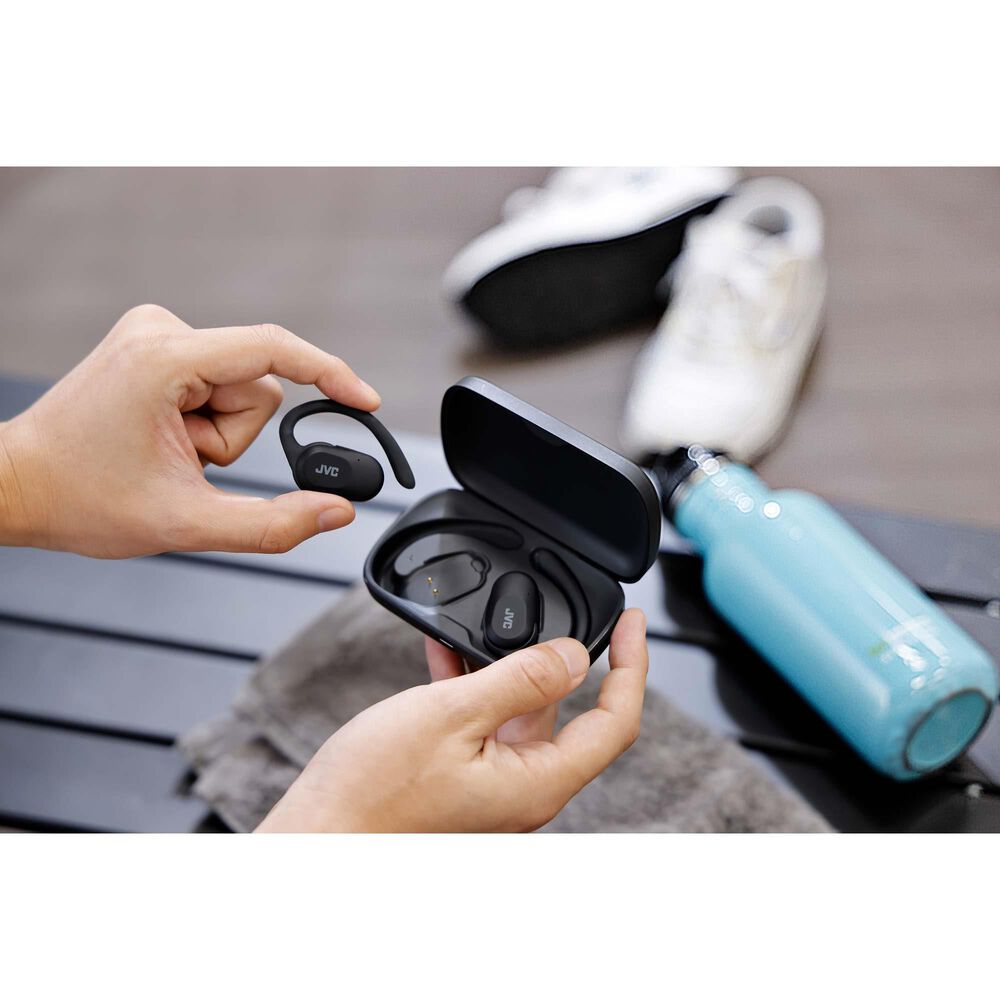 JVC Nearphones Open-Ear True Wireless Earbuds in Black, , large