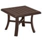 Tropitone Banchetto 24" Square Patio Tea Table in Rich Earth, , large