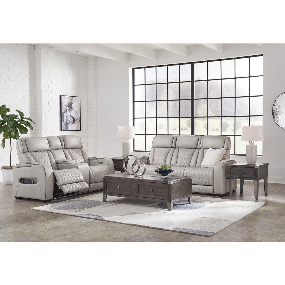Ashley Boyington 2-Piece Power Reclining Living Room Set in Gray, , large