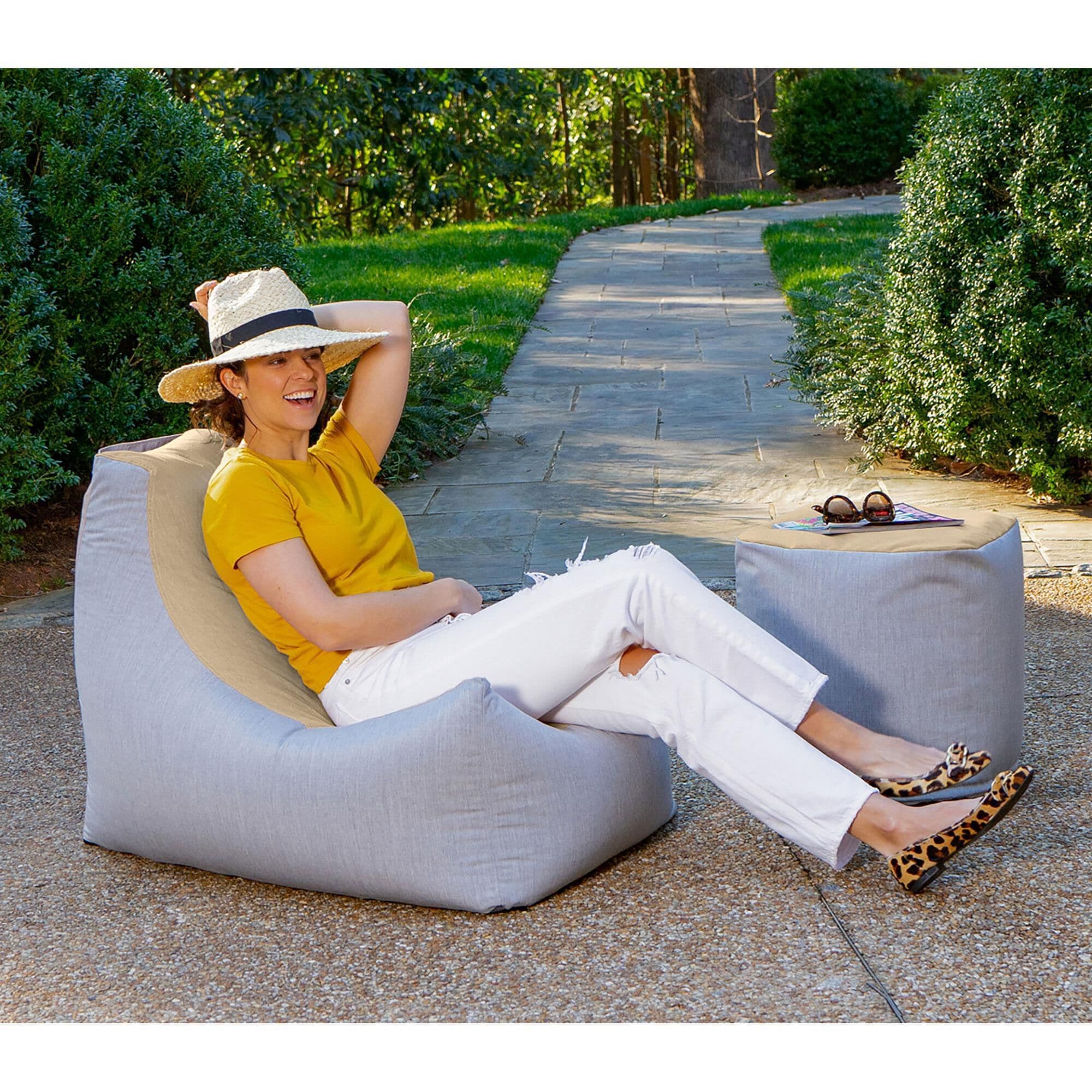 Tan shop bean bag