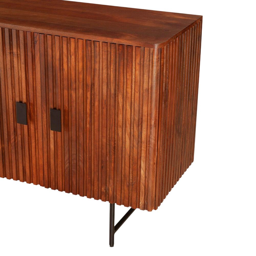 Home Trends &amp; Design Verbania 67" Sideboard in Pecan Brown, , large