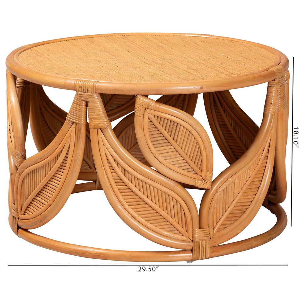 Baxton Studio Raflesia Coffee Table in Light Honey, , large
