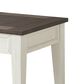 Steve Silver Carlie 24" End Table in Dark Oak and White, , large