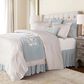 HiEnd Accents Bella 3-Piece King Comforter Set in Heather Blue and White, , large