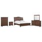 Riva Ridge Oxford 5 Piece California King Sleigh Storage Bedroom Set in Cocoa with AC Outlets and USB Ports, , large