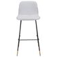 Zuo Modern Gironde Bar Stool in Light Gray and Black, , large
