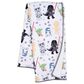 Lambs and Ivy Star Wars Classic Fleece Baby Crib Blanket in Gray, Green, White and Black, , large
