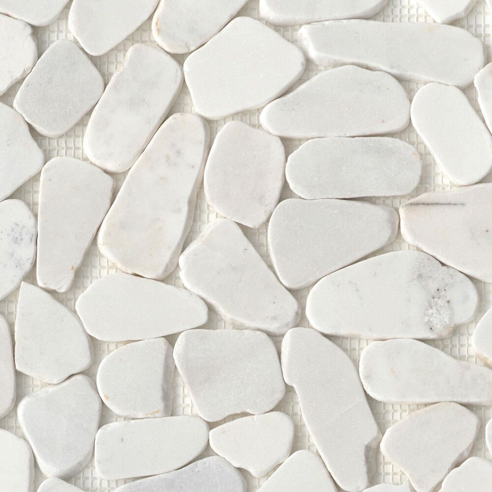 Emser Opuscar White 12" x 12" Honed Natural Stone Mosaic Sheet, , large