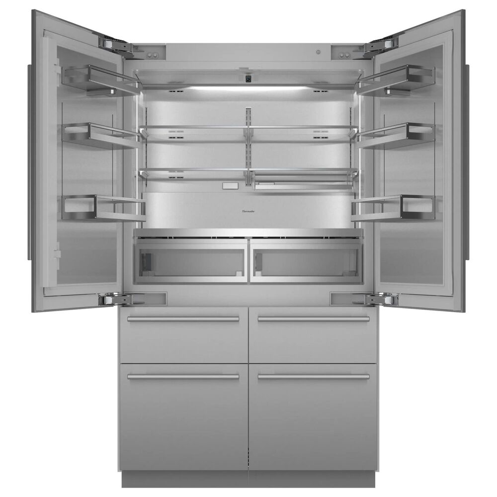 Thermador 26.7 Cu. Ft. 48&quot; Built-in French Door Bottom Freezer Refrigerator with Masterpiece Handle in Stainless Steel, , large