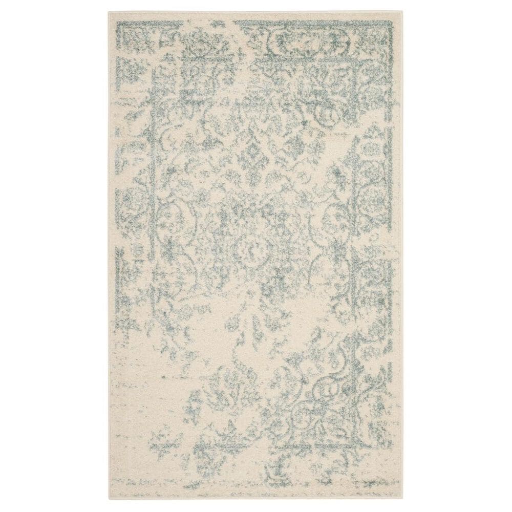 Safavieh Adirondack ADR101S-3 3" x 5" Ivory/Slate Area Rug, , large