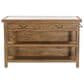 Home Trends & Design Manila 58" Kitchen Island Table in Natural and White, , large