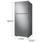 Samsung 15.6 Cu. Ft. Top Freezer Refrigerator with All-Around Cooling in Stainless Steel, , large