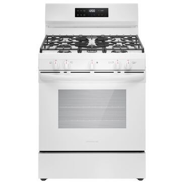 Frigidaire 30" Freestanding Natural Gas Range in White, , large