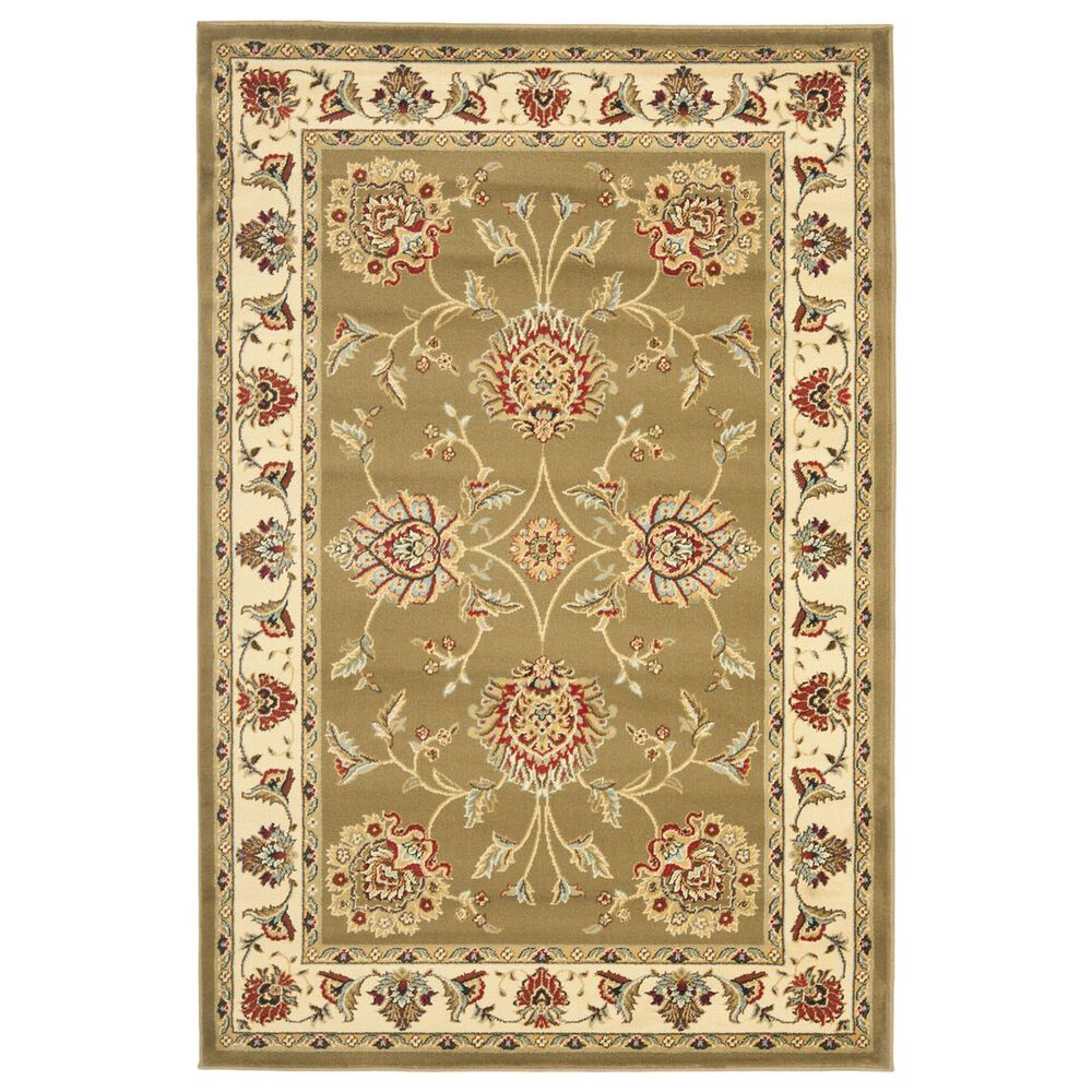 Safavieh Lyndhurst LNH555 4" x 6" Green and Ivory Area Rug, , large