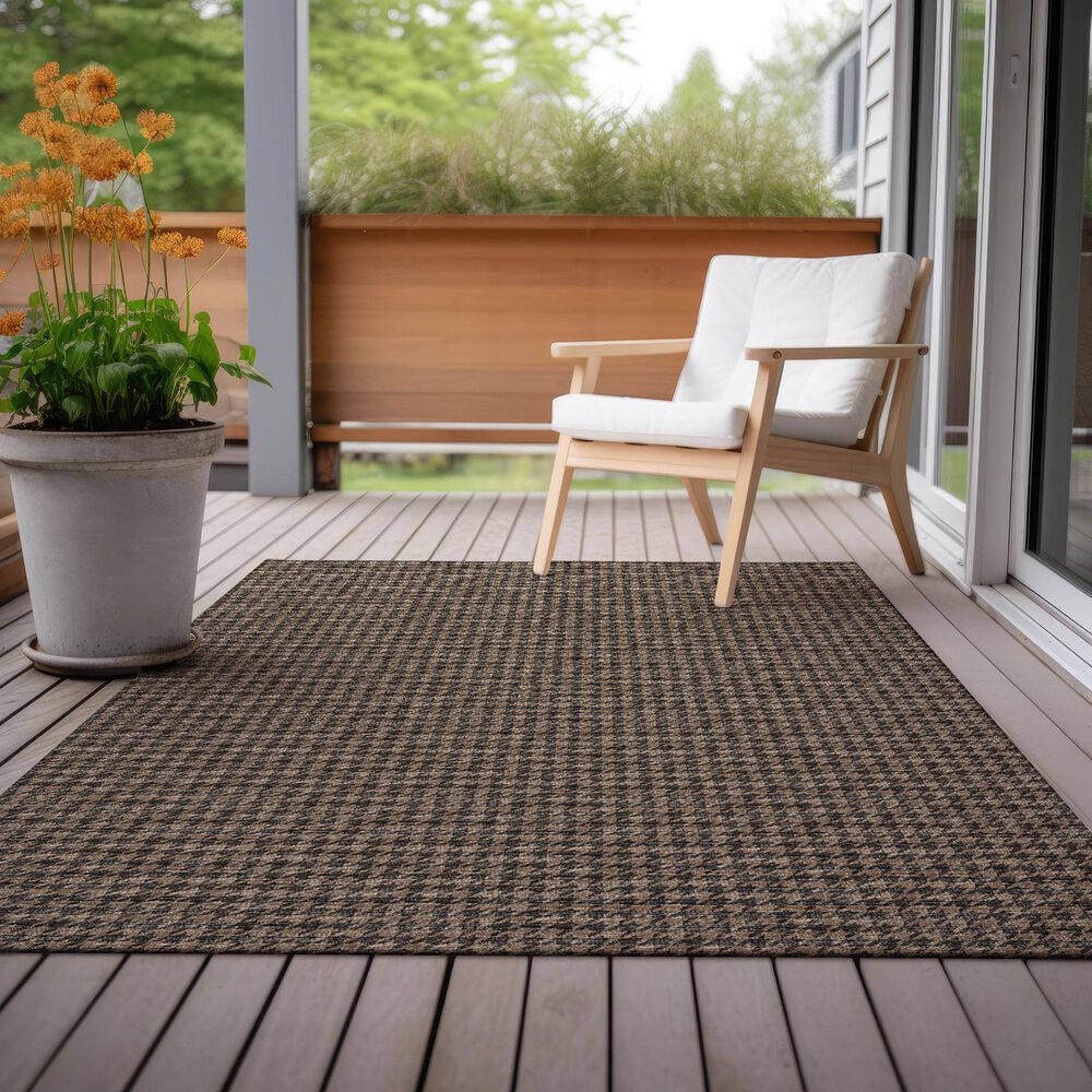 Dalyn Rug Company Hinton 10&#39; x 14&#39; Chocolate Indoor/Outdoor Area Rug, , large