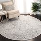Safavieh Isabella  6"7" Round Light Grey and Cream Area Rug, , large
