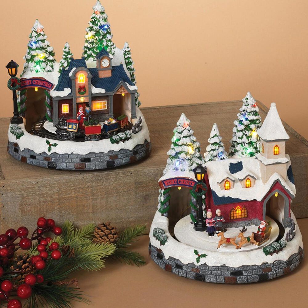 The Gerson Company GIL/Sterling 8" Assorted Musical Scenes (Set of 2), , large