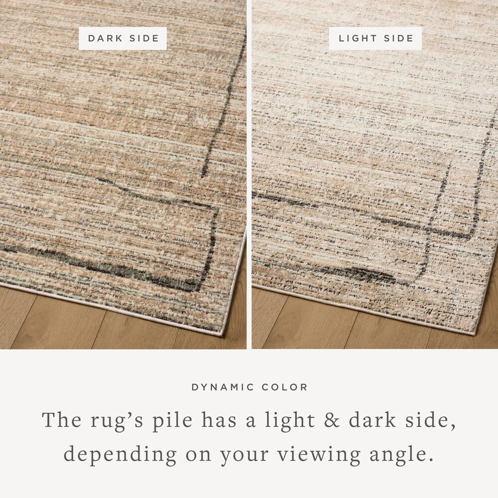Loloi Bleecker Natural and Charcoal 4&#39; x 6&#39; Area Rug, , large