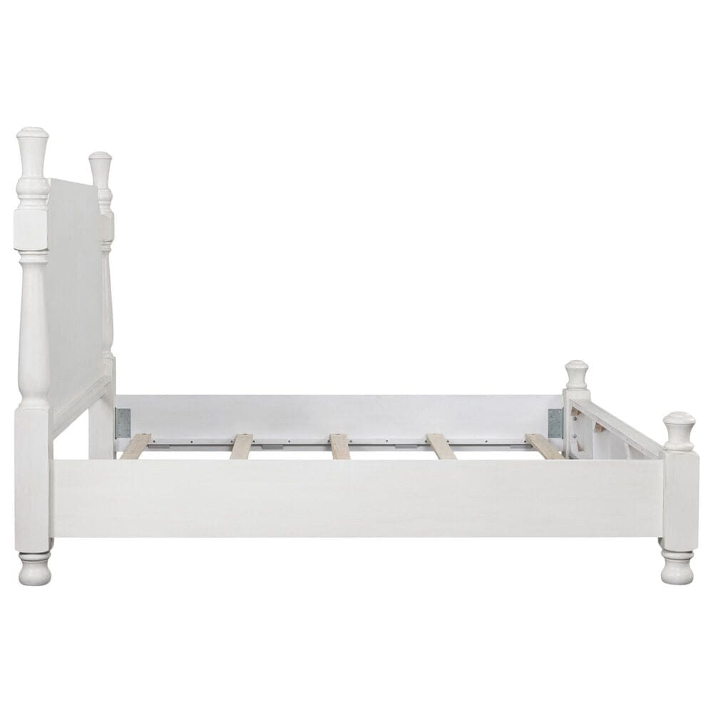 Ashley Rowlenstown Queen Poster Bed in Antique White, , large