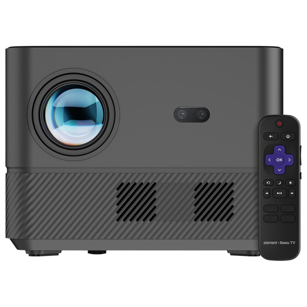 Element Roku 1080P FHD Home Theater Smart Projector in Gray, , large