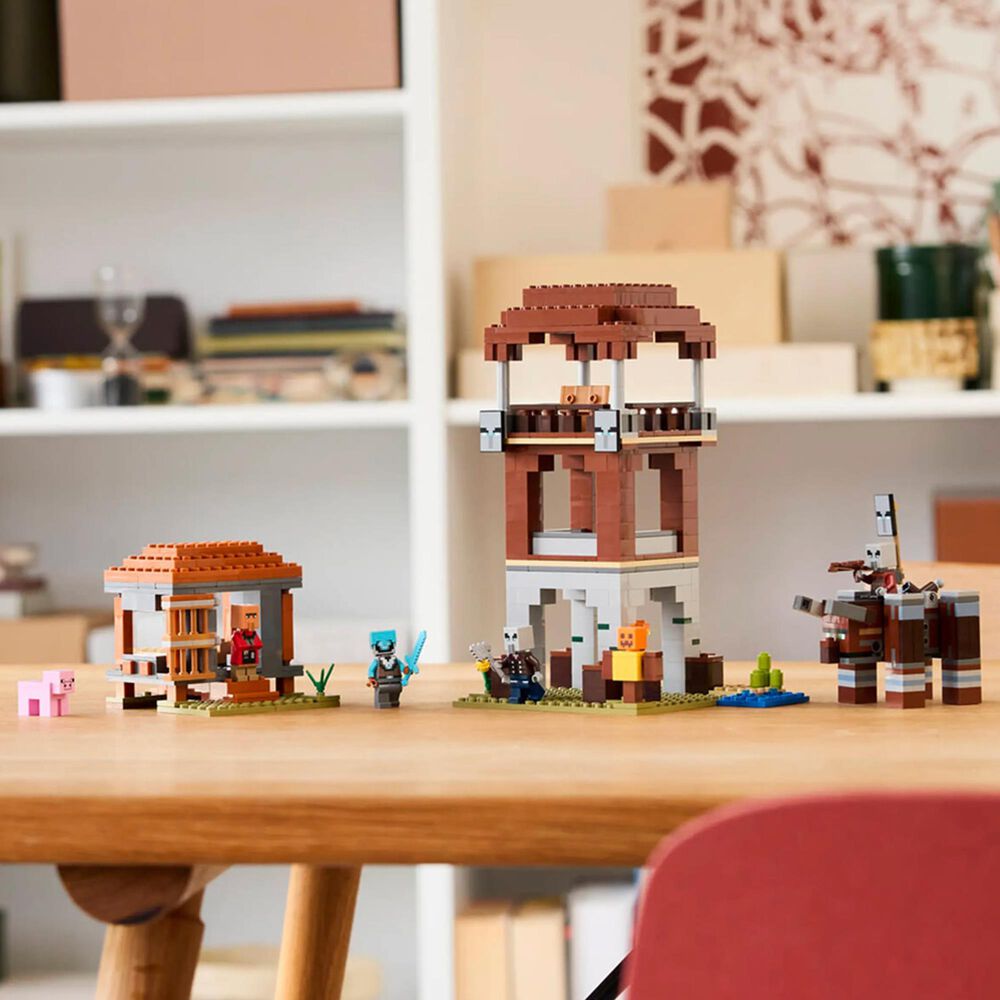 LEGO Minecraft The Pillager Outpost and Ravager Building Set, , large