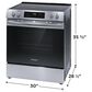 Frigidaire 30" Slide-In Front Control Electric Range with Air Fry in Stainless Steel, , large