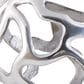 Maple and Jade 3-Piece Abstract Cutout Orb Decorative Sculpture Set in Silver, , large