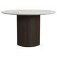 Mayberry Hill Sylvie 5-Piece Round Dining Set in Brown and White, , large
