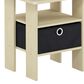 HOMLUX 1-Drawer End Table in Steam Beech, , large