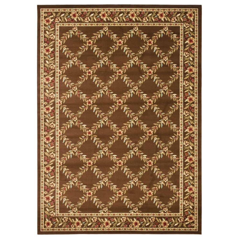 Safavieh Lyndhurst LNH557 8" x 11" Brown Area Rug, , large