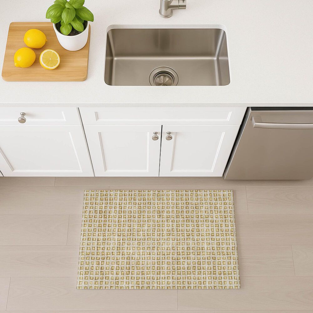 Dalyn Rug Company The Reserve TR4 Gold 1&#39;8&quot; x 2&#39;6&quot; Indoor/Outdoor Area Rug, , large