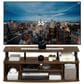 HOMLUX 47.2" Large Entertainment Center Stand for TV up to 55" in Amber Pine and Black, , large