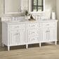 James Martin Vanities Lorelai 72" Double Vanity in Bright White with 3 cm Lime Delight Quartz Top, , large