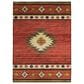 Dalyn Rug Company Phoenix 2"6" x 3"10" Paprika Indoor/Outdoor Area Rug, , large
