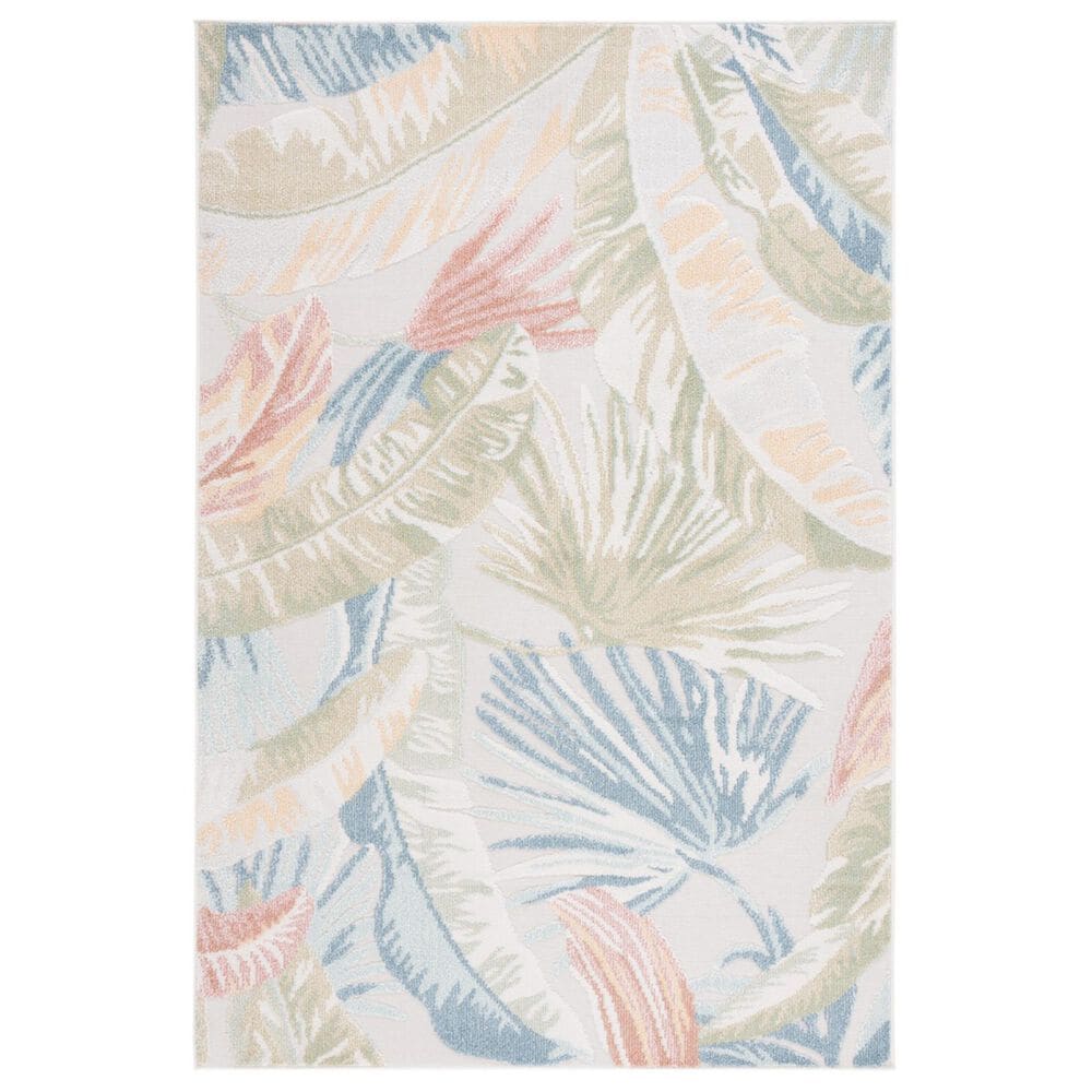 Safavieh Sarasota 4"5" x 6"5" Light Green and Beige Indoor/Outdoor Area Rug, , large