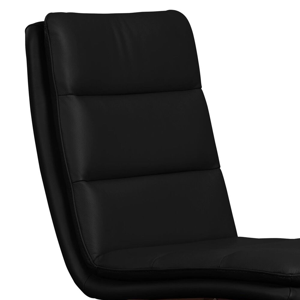 Porter Design Castor Dining Side Chair in Brown Top Grain Leather, , large