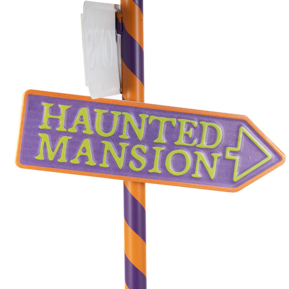 The Gerson Company 47.95&quot;H Lighted Metal Halloween Street Lamp with LED Candle in Assort, , large
