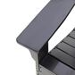 Hearth and Haven Zuma Outdoor Foldable Adirondack Chair in Black, , large