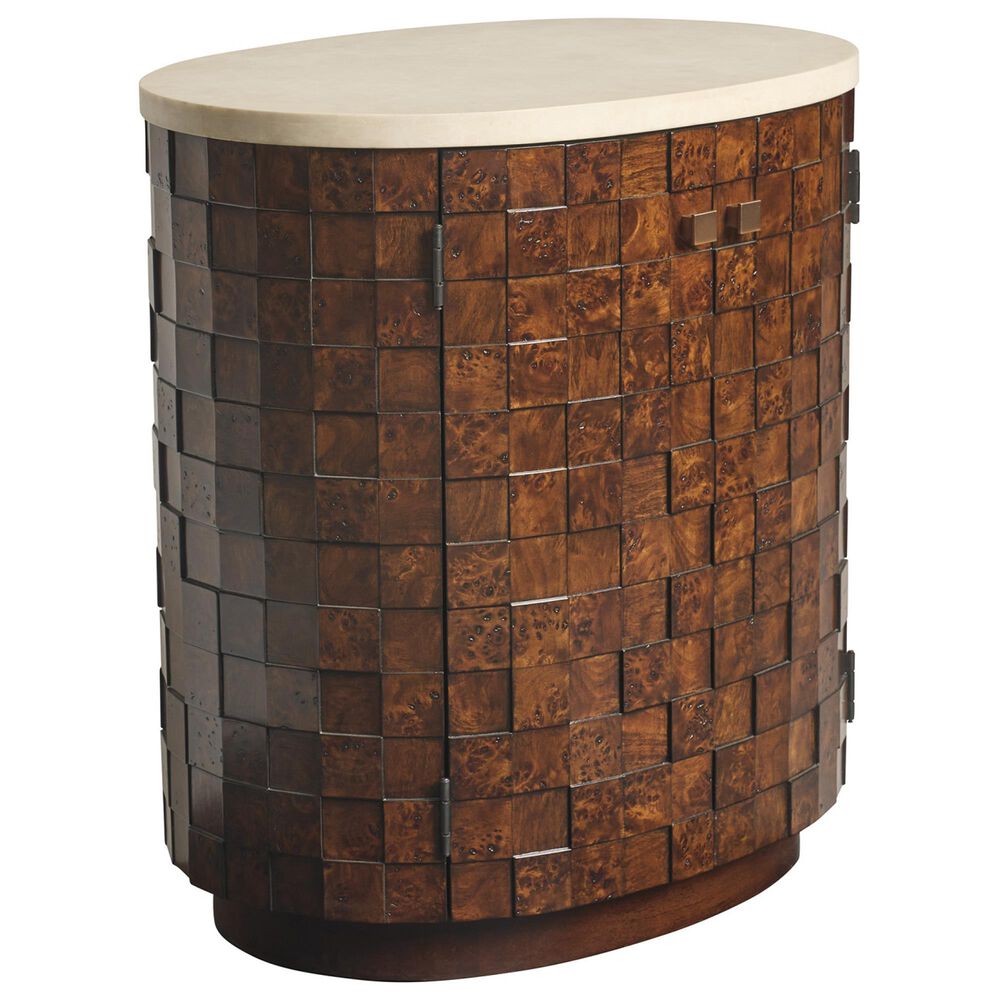 Lexington Home Brands Rendevous Morella 2-Door Nightstand in Chester and Bulgari Beige, , large