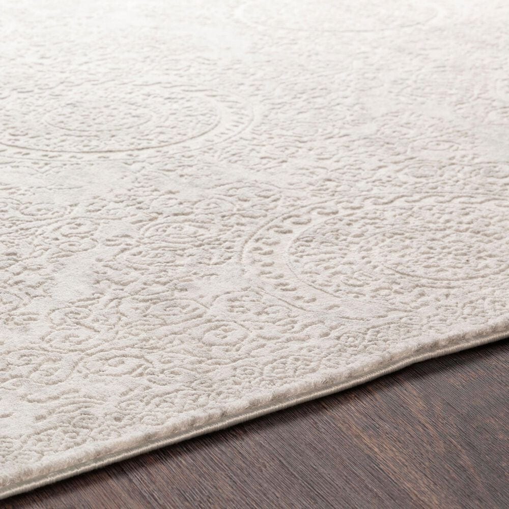 Surya Aisha AIS-2307 5&#39;3&quot; x 7&#39;3&quot; Light Gray and Off-White Area Rug, , large