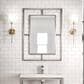 James Martin Vanities Boston 30" Rectangular Mirror in Brushed Nickel, , large