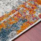 Amer Rugs Montana 7"10" x 10"10" Orange and Blue Area Rug, , large