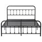 HOMLUX Queen Metal Bed Frame with Sturdy Slats in Black, , large